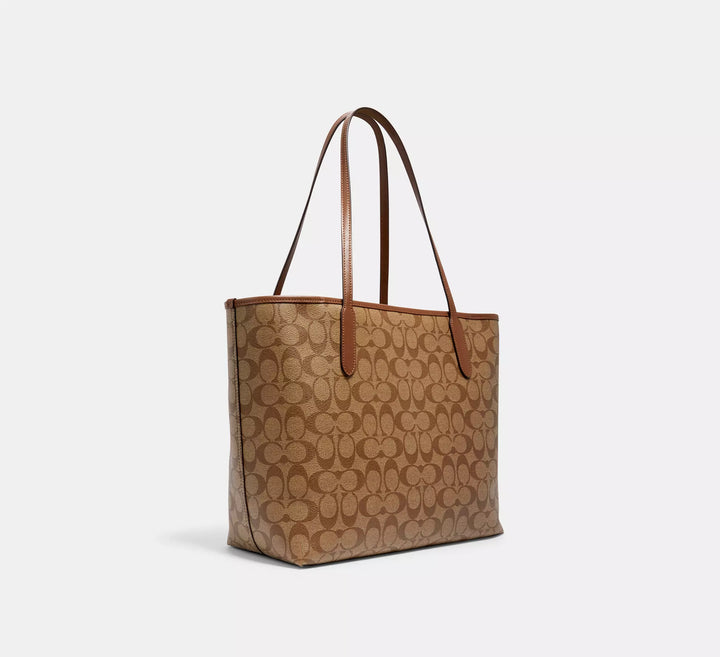 CARTERA COACH CITY TOTE SIGNATURE CANVAS