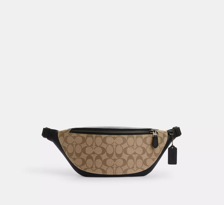 RIÑONERA COACH WARREN BELT BAG SIGNATURE CANVAS