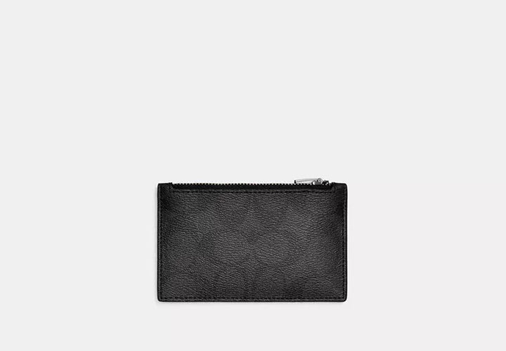 TARJETERO CON MONEDERO COACH SIGNATURE CANVAS