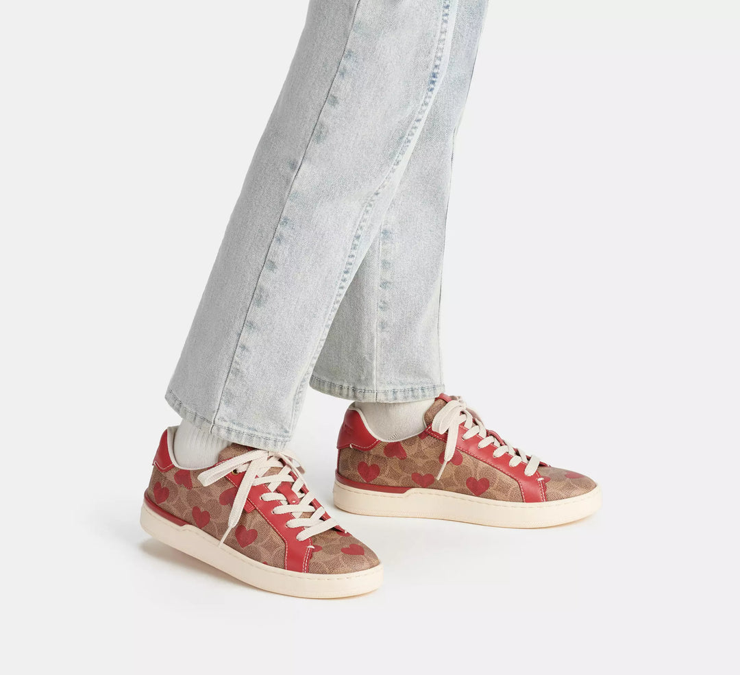 TENNIS COACH LOW TOP SIGNATURE CANVAS CORAZONES