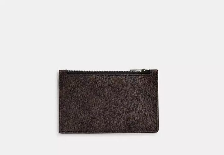 TARJETERO CON MONEDERO COACH SIGNATURE CANVAS