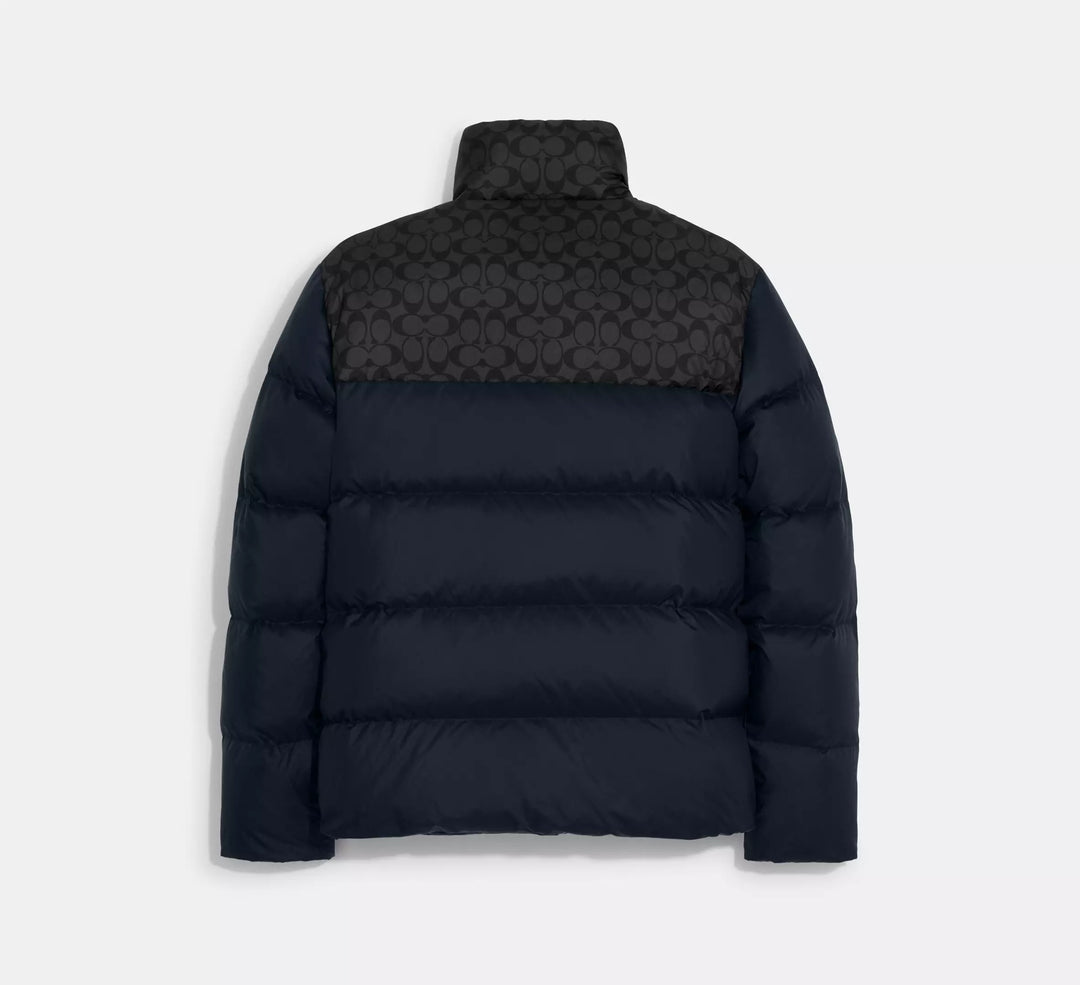 CHAQUETA PUFFER COLORBLOCK COACH SIGNATURE