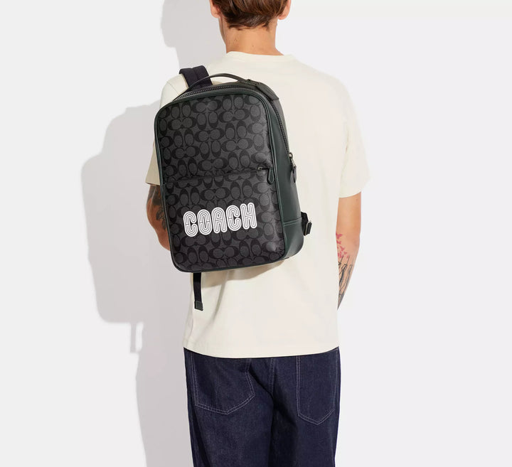 BACKPACK COACH WESTWAY SIGNATURE CANVAS