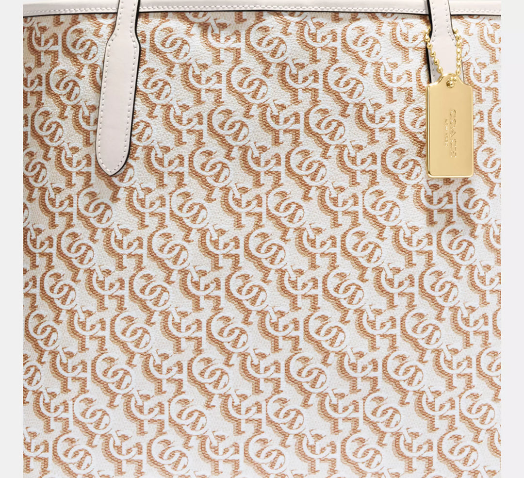 CARTERA COACH CITY TOTE MONOGRAM PRINT