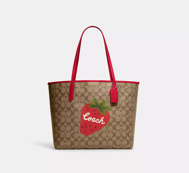 CARTERA COACH CITY TOTE SIGNATURE CANVAS FRESA