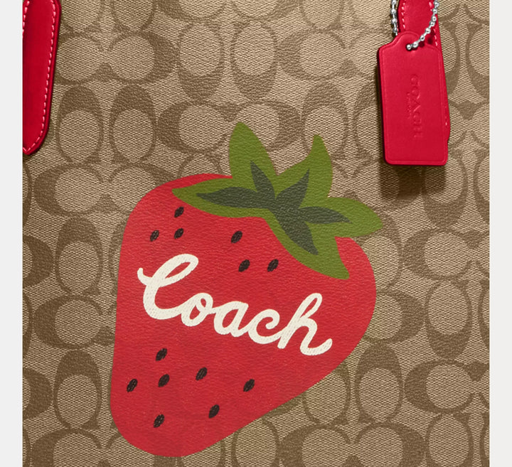 CARTERA COACH CITY TOTE SIGNATURE CANVAS FRESA