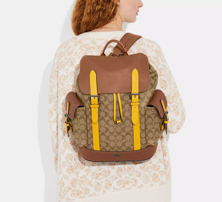 BACKPACK COACH HUDSON SIGNATURE CANVAS