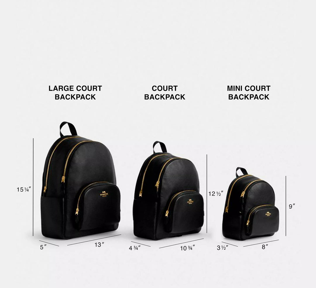 COURT BACKPACK COACH GRANDE EN CUERO