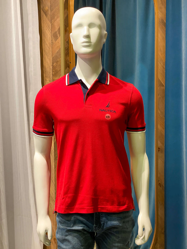 CAMISETA TIPO POLO RIBETE NAUTICA